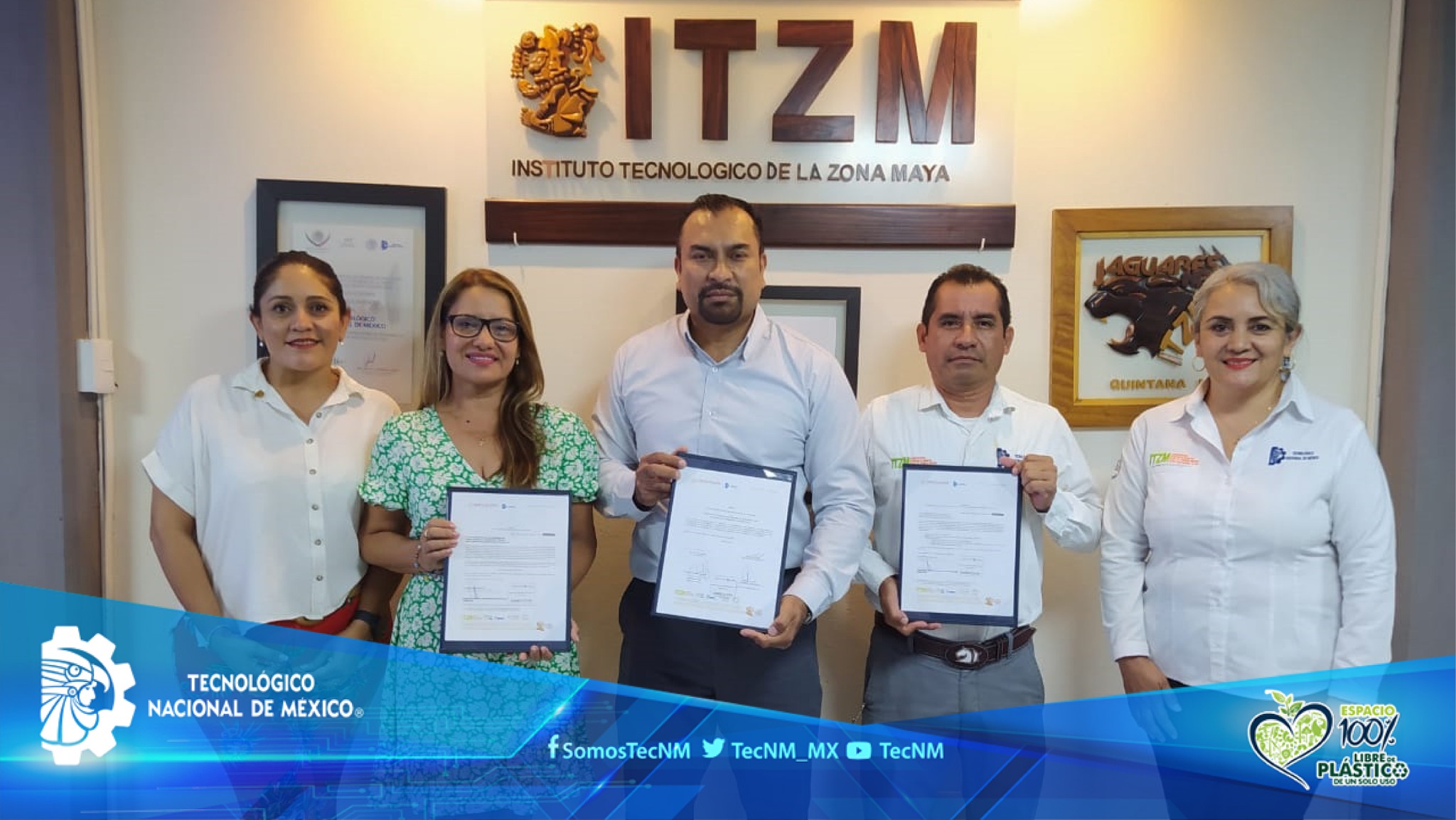 EL INSTITUTO TECNOLÓGICO DE LA ZONA MAYA CONSOLIDA EL PROGRAMA TECNM 100% LIBRE DE PLÁSTICO DE UN SOLO USO